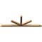 Ekena Millwork Saratoga Smooth Timber Gable Bracket, Western Red Cedar, 96"W x 32"H x 3 1/2"D x 3 1/2"F, 8/12 Pitch GBW096X32X0404SAR00SWR - alternate 5